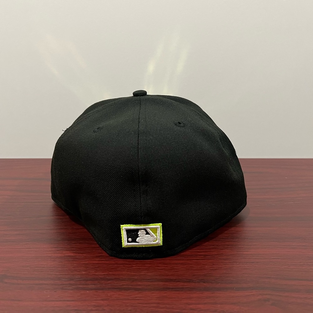 New Era, 59Fifty Fitted Hat, Florida Marlins 25th Anniversary, Black, Green - Picture 7 of 10